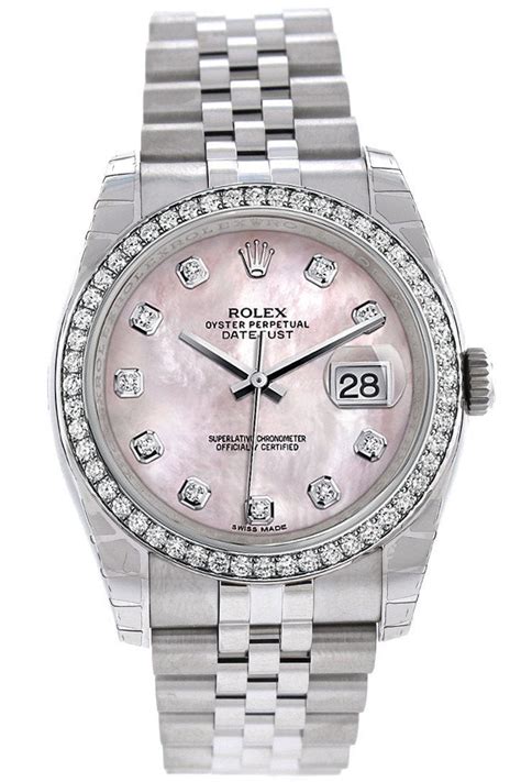 rolex datejust 36 pink diamond.